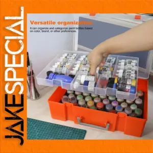 Vibrant Two-Layer Paint Organizer Case