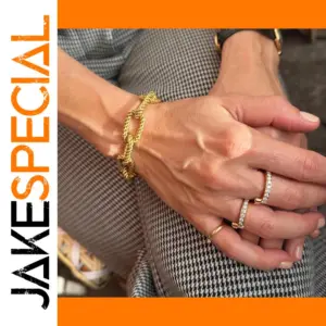 Elegant Gold Stainless Steel Women's Ring JDR2406011