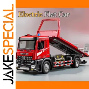Red 1:24 Scale Flatbed Tow Truck Model