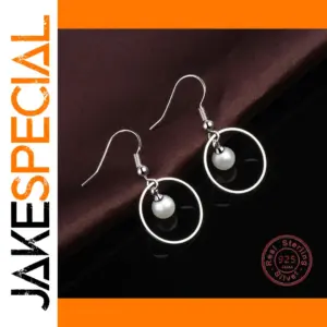 925 Silver Pearl Drop Earrings LL-YS0391