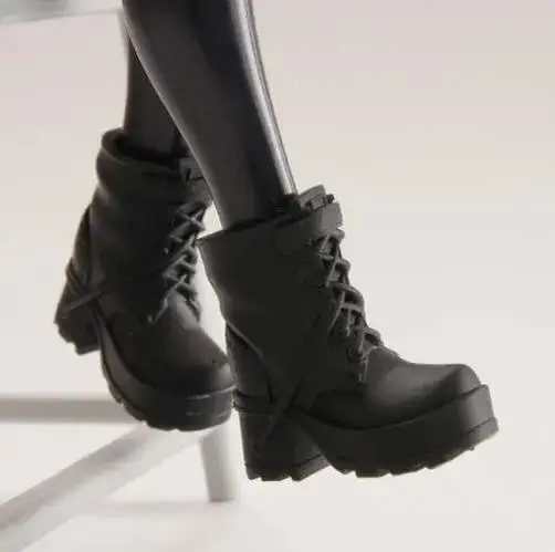 1/12 Scale Black Combat Boots for Figures 9 1/12 Scale Black Combat Boots for Figures - Image 9