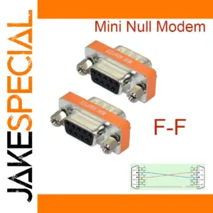 Mini Null Modem Adapter for Serial Connections
