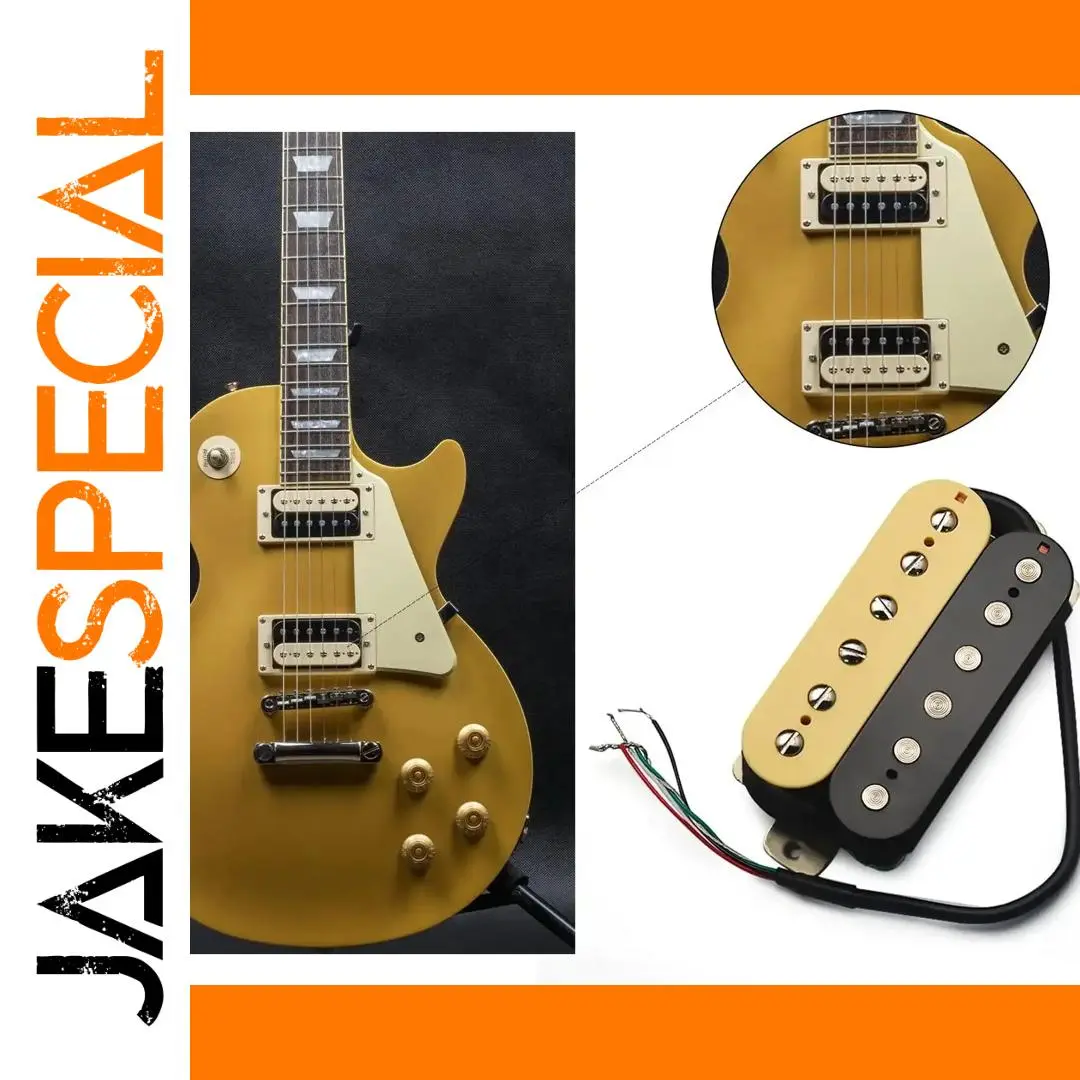 Yellow Electric Guitar with Humbuckers 1 Yellow Electric Guitar with Humbuckers