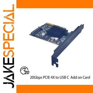 PCIe USB-C Expansion Card with 20Gbps Speed