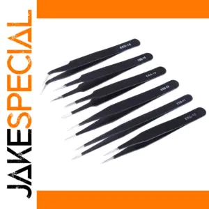 Precision Anti-Static Tweezers Set for Electronics
