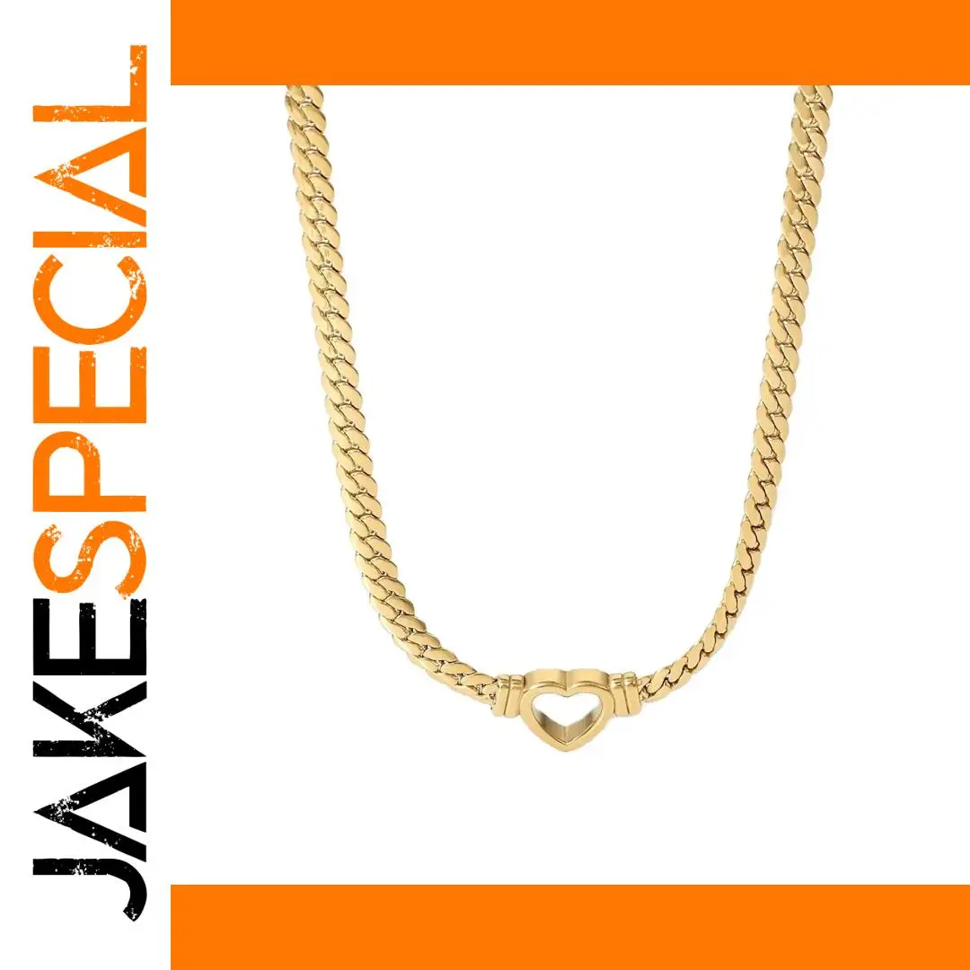 Stainless Steel Heart Necklace JDN20879 1 Stainless Steel Heart Necklace JDN20879