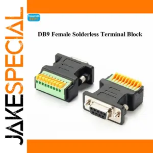 DB9 Female Connector with Spring-Crimp Terminals
