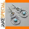 Bohemian Earrings with Turquoise Beads