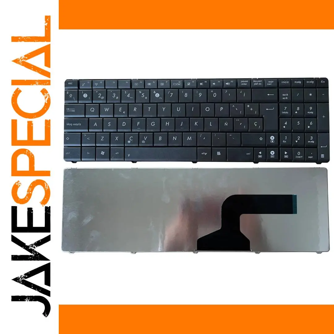Black Spanish Keyboard for Asus Laptops 1 Black Spanish Keyboard for Asus Laptops