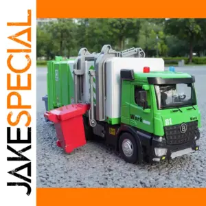 Green 1:24 Scale Toy Garbage Truck by YBC