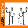 Vintage HO Street Lamp Post Set with Warm LEDs