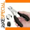 Heavy-Duty Stainless Steel Nail Clipper in Black