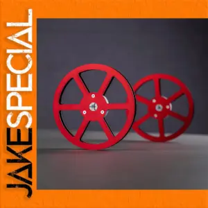 Red Aluminum Tape Reel for Reel-to-Reel Recorders