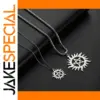 Stainless Steel Sun Pentagram Necklace