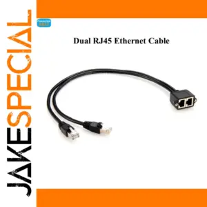 Dual Ports RJ45 Cat5e Extension Cable 41cm