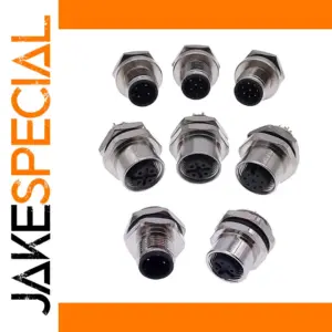 Waterproof M12 Panel Back Mount Connector