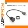 HDMI Panel Mount Extension Cable 0.3m 4K/2K