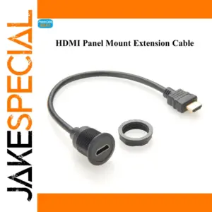 HDMI Panel Mount Extension Cable 0.3m 4K/2K