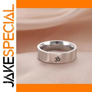 Stainless Steel Hindu Yoga Ring in Multiple Colors