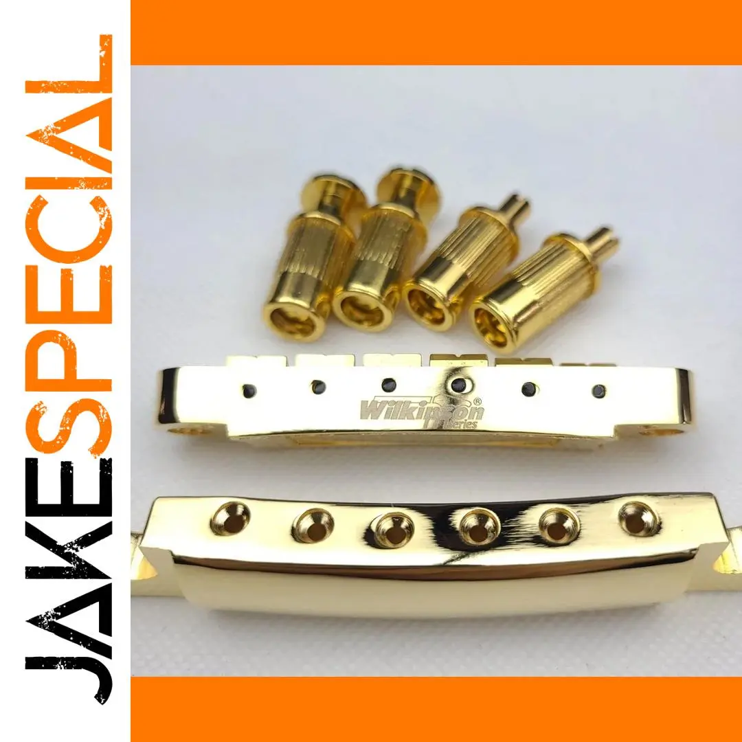 Gold Wilkinson Guitar Bridge for Les Paul 1 Gold Wilkinson Guitar Bridge for Les Paul