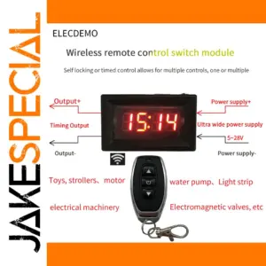 Wireless Remote Control Switch Timer Module for Water Pumps