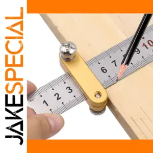 Precision Steel Ruler Positioning Block for Woodworking
