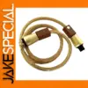 Premium Gold Power Cable for Hi-Fi Systems