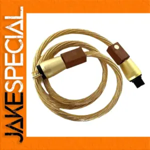 Premium Gold Power Cable for Hi-Fi Systems
