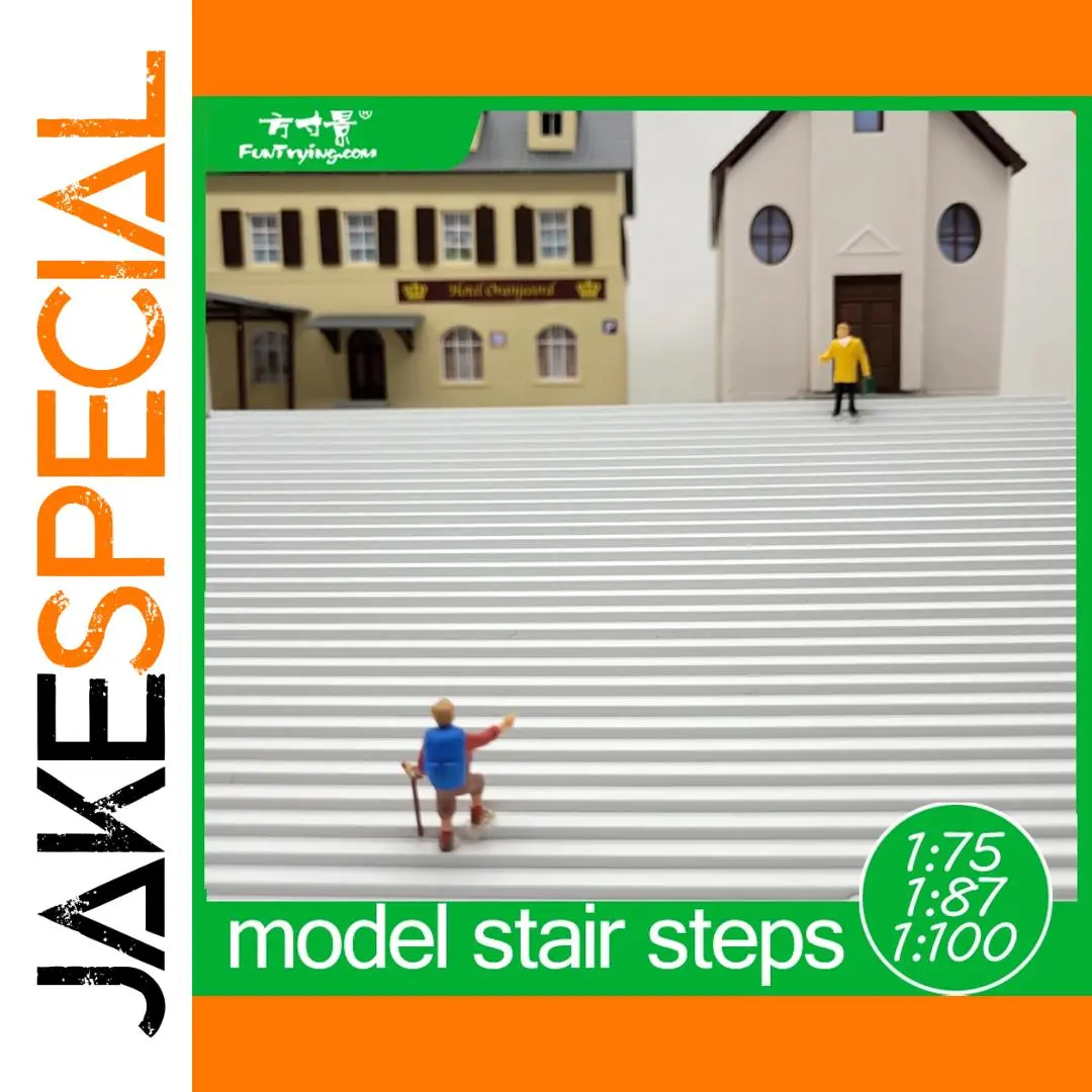 Miniature Plastic Stairs for Dioramas 1 Miniature Plastic Stairs for Dioramas