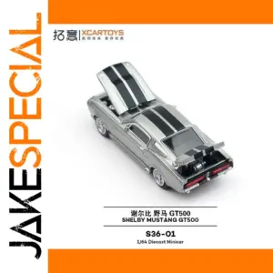 Shelby GT500 1/64 Diecast Model in Silver