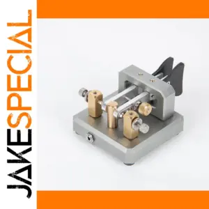 Silver CW Morse Key for Radio Communication