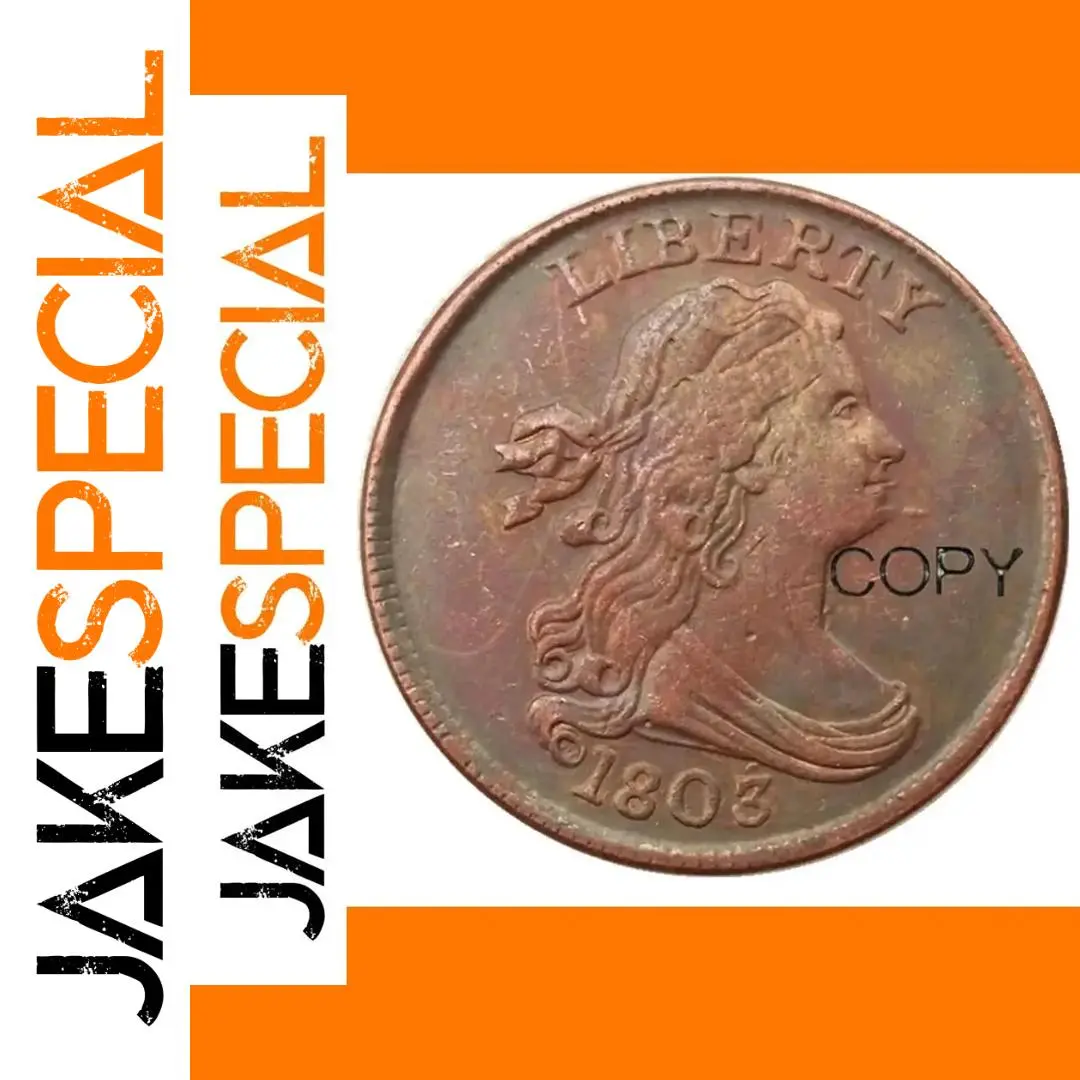 Vintage 1803 Draped Bust Half Cent Replica 1 Vintage 1803 Draped Bust Half Cent Replica