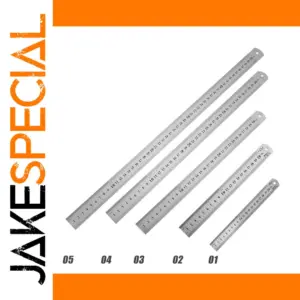 Stainless Steel Double-Sided Ruler Set