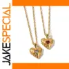 Stainless Steel Heart Necklace Set