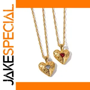 Stainless Steel Heart Necklace Set