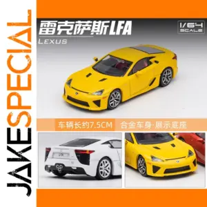 Yellow Lexus LFA 1:64 Diecast Model