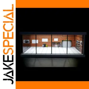 Exhibition Hall Parking Lot Miniature Scene