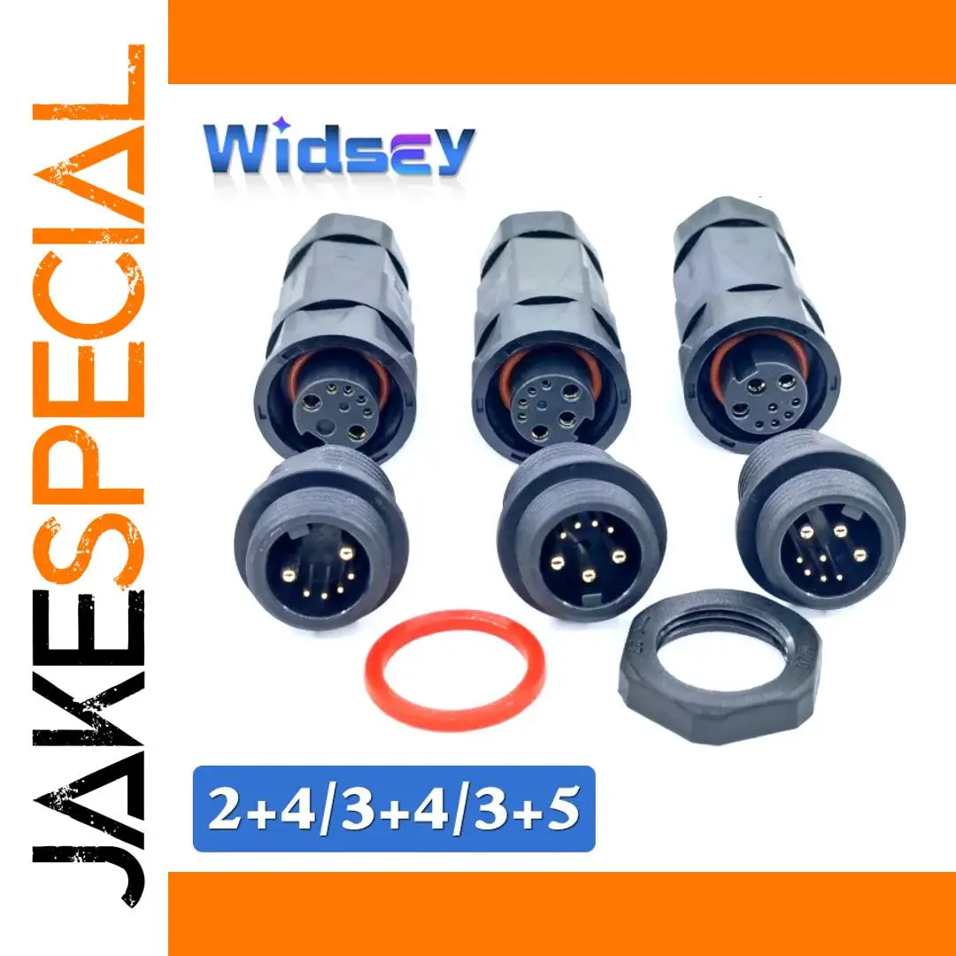 Waterproof Aviation Connector with Gold Pins 1 Waterproof Aviation Connector with Gold Pins