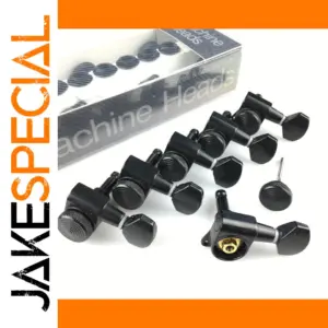Black Locking Guitar Tuning Pegs Model JN-07SPBK