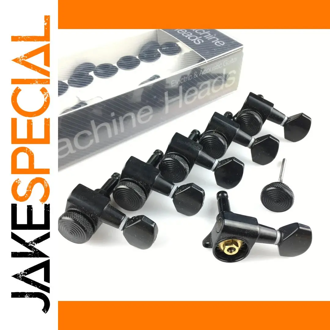 Black Locking Guitar Tuning Pegs Model JN-07SPBK 1 Black Locking Guitar Tuning Pegs Model JN-07SPBK