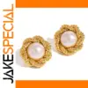 Stainless Steel Pearl Earrings Model JDE2408069