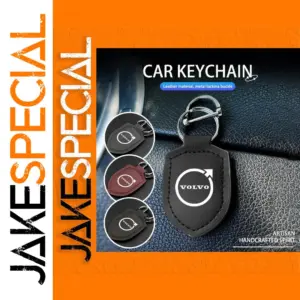 Premium Leather Car Keychain in 4 Colors