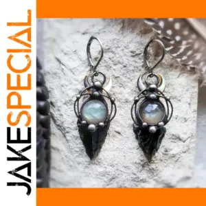 Vintage Moon Drop Earrings for Women