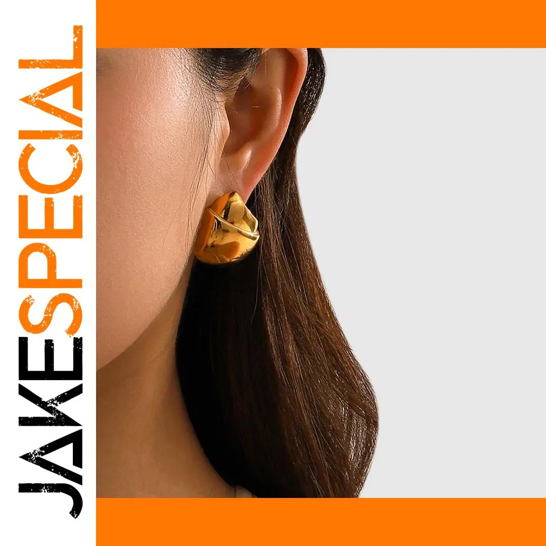 Gold Hazelnut Stainless Steel Earrings for Women 1 Gold Hazelnut Stainless Steel Earrings for Women