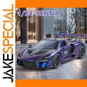 Purple McLaren Senna 1:24 Scale Diecast Model