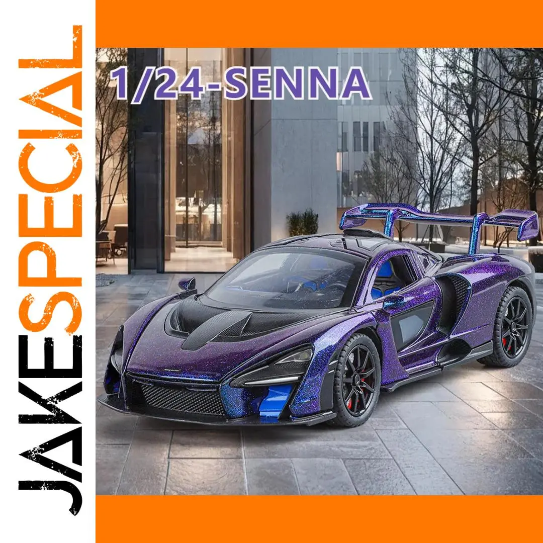 Purple McLaren Senna 1:24 Scale Diecast Model 1 Purple McLaren Senna 1:24 Scale Diecast Model