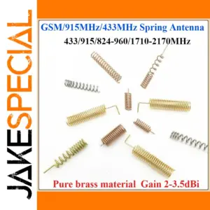 Set of 5 High-Gain Omnidirectional Antennas 433/915 MHz