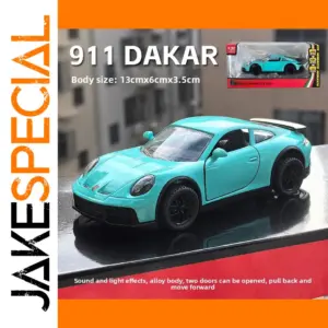 Turquoise Diecast Porsche 911 Dakar Model
