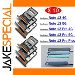 Set of 10 Xiaomi Redmi Note 13 SIM & SD Card Trays