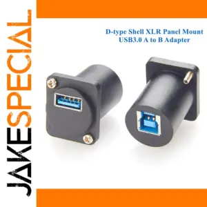 USB 3.0 D-Type Panel Mount Adapter
